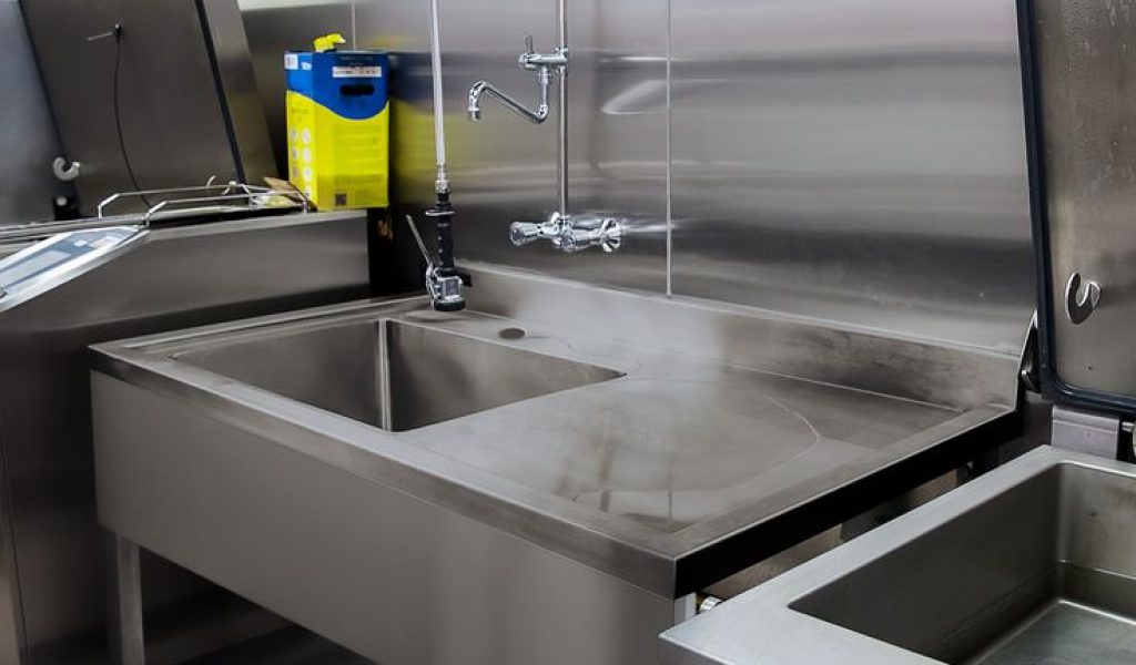 KuKoo Stainless Steel Catering Sink - Right Hand Drainer - Silver